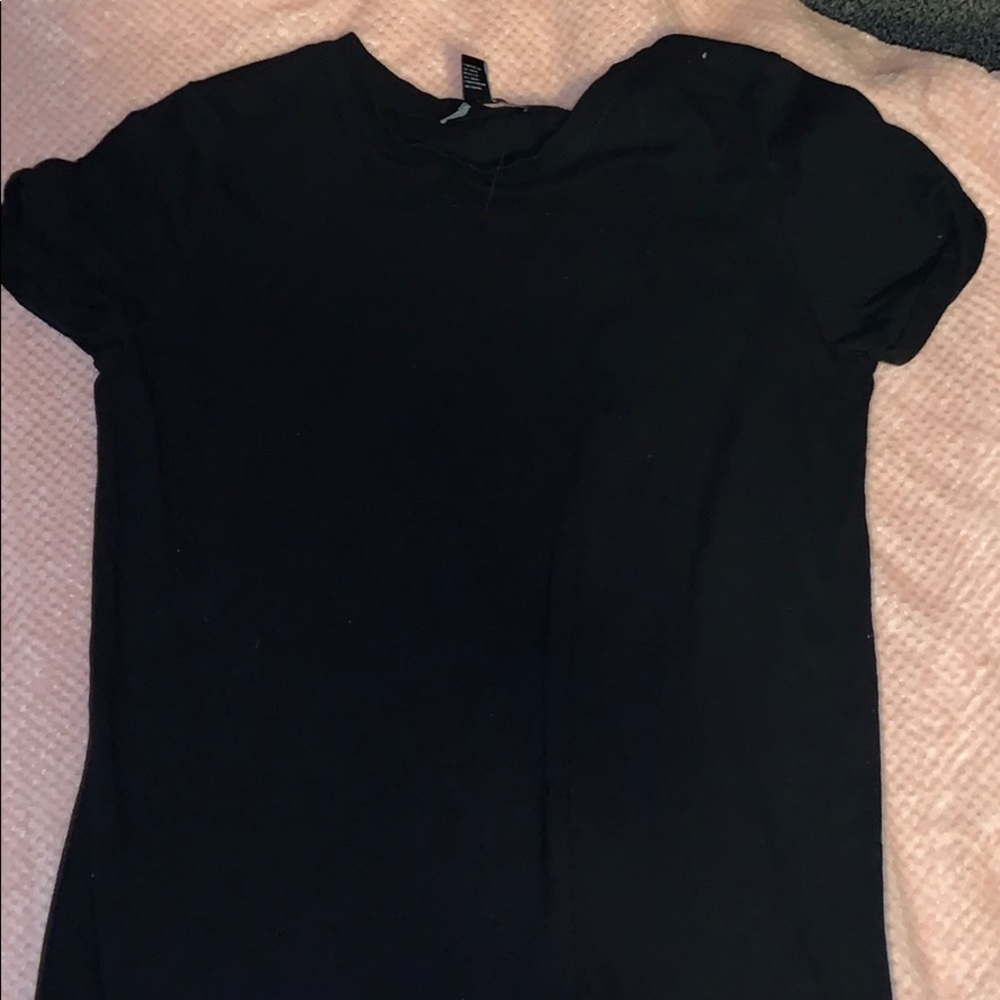 Black T-shirt dress